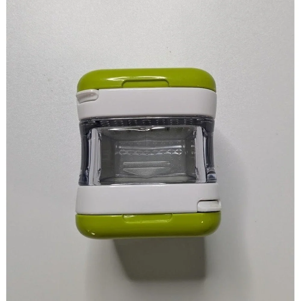 RSVP Garlic Chopper Green Small Manual Rolling Mincer